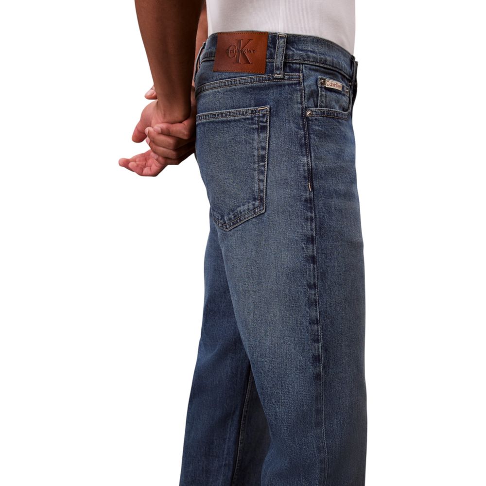 Blaue Baumwoll-Jeans (Relaxed Fit)
