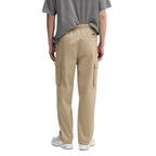 Beige Baumwoll-Cargohose