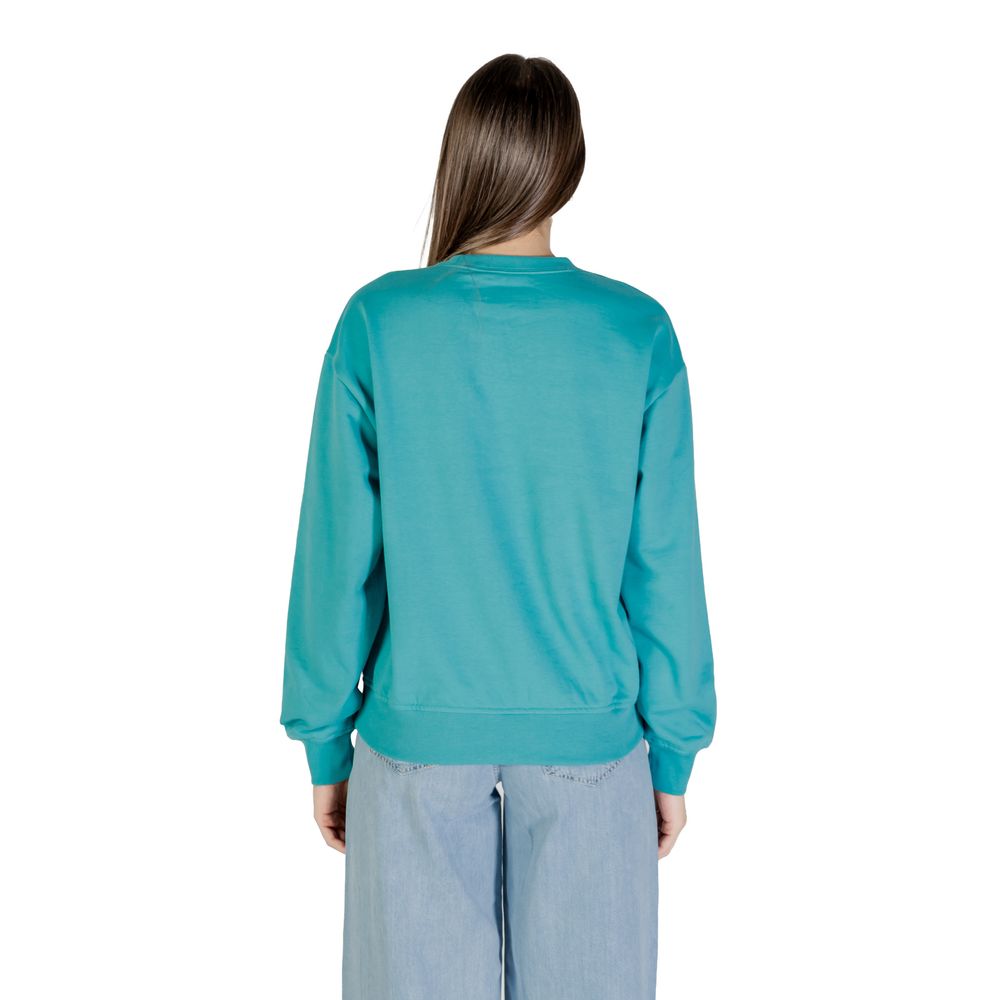 Blaues Baumwoll-Sweatshirt
