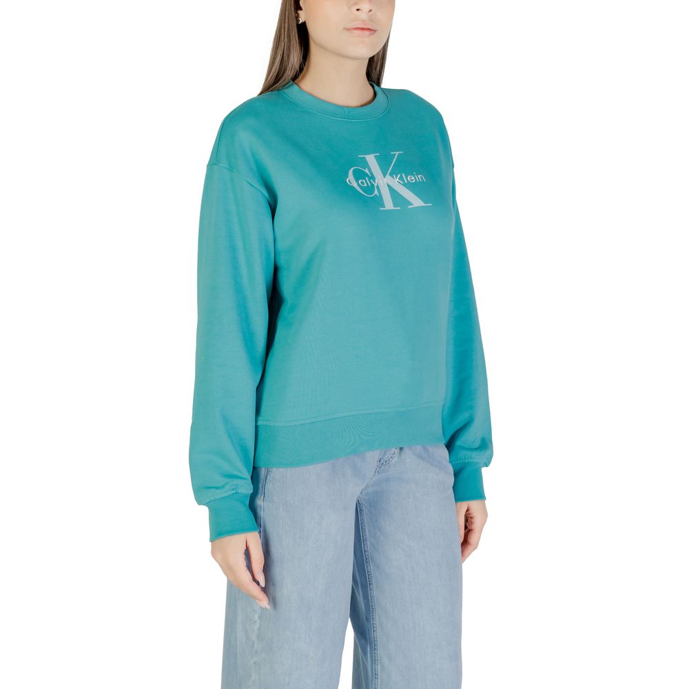 Blaues Baumwoll-Sweatshirt