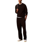 Black Polyester Joggers (Workout Pants)