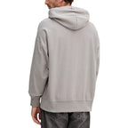 Grauer Kapuzenpullover aus Baumwolle