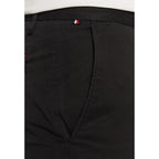 Schwarze Skinny-Hose aus recycelter Baumwolle