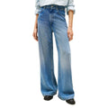 Blaue Lyocell Bootcut Jeans