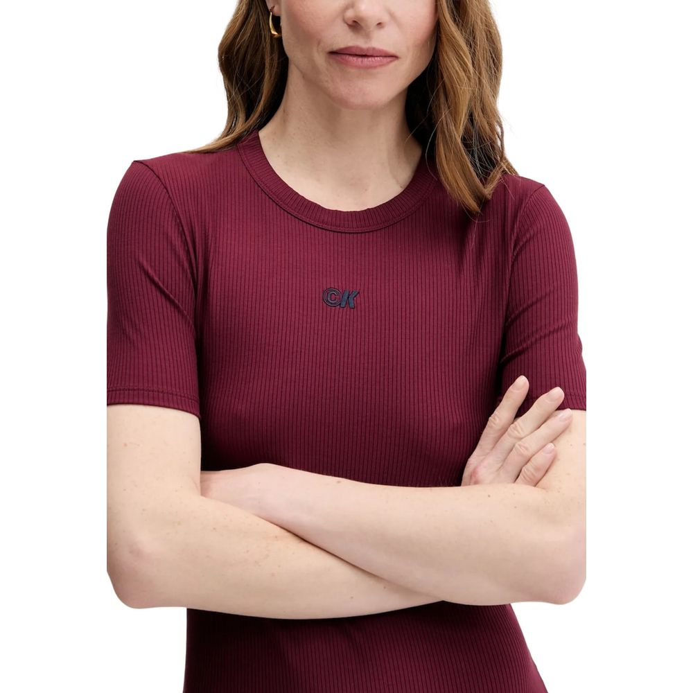 Langes Modal-Kleid Bordeaux