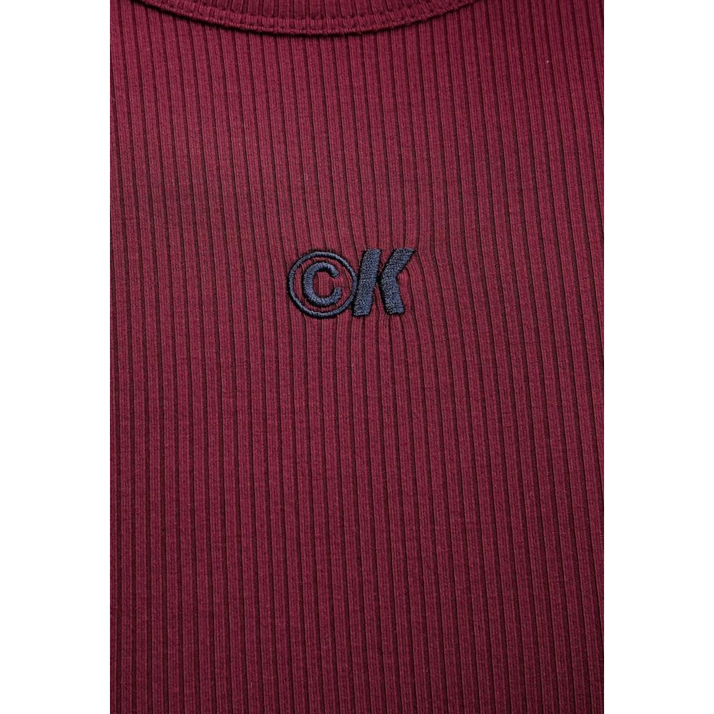 Langes Modal-Kleid Bordeaux