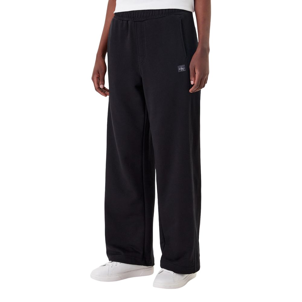 Schwarze Baumwoll-Jogginghose (Trainingshose)