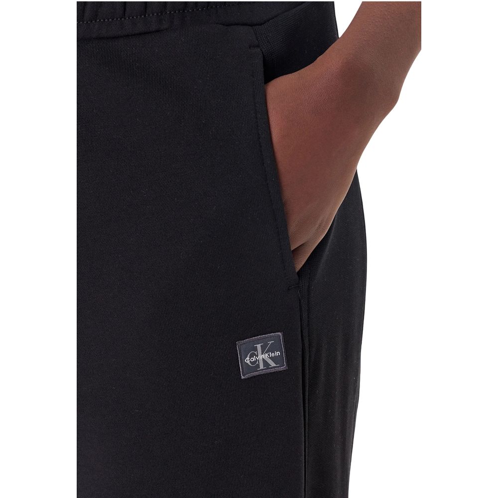 Schwarze Baumwoll-Jogginghose (Trainingshose)