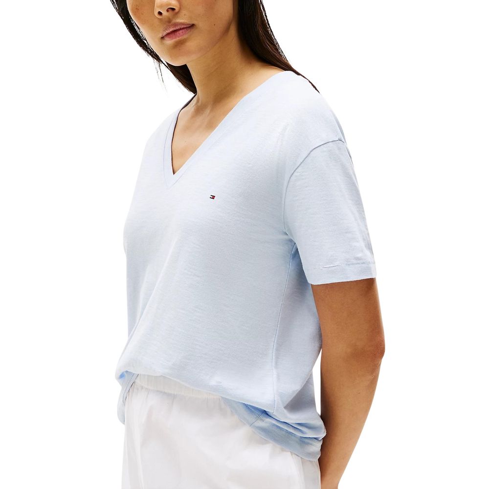 Blaues T-Shirt aus Bio-Baumwolle
