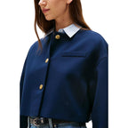 Blazer in Blue Viscose