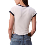 Weiße Baumwoll-Tanktops