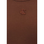 Brown Cotton Long Dress