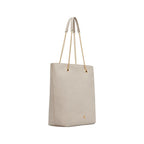 Beige Polyethylen-Handtasche