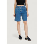 Pantaloncini di cotone blu