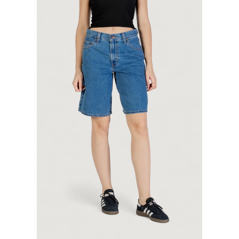 Pantaloncini di cotone blu