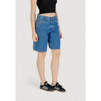 Pantaloncini di cotone blu