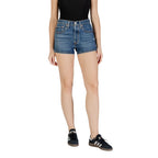 Blue Cotton Shorts