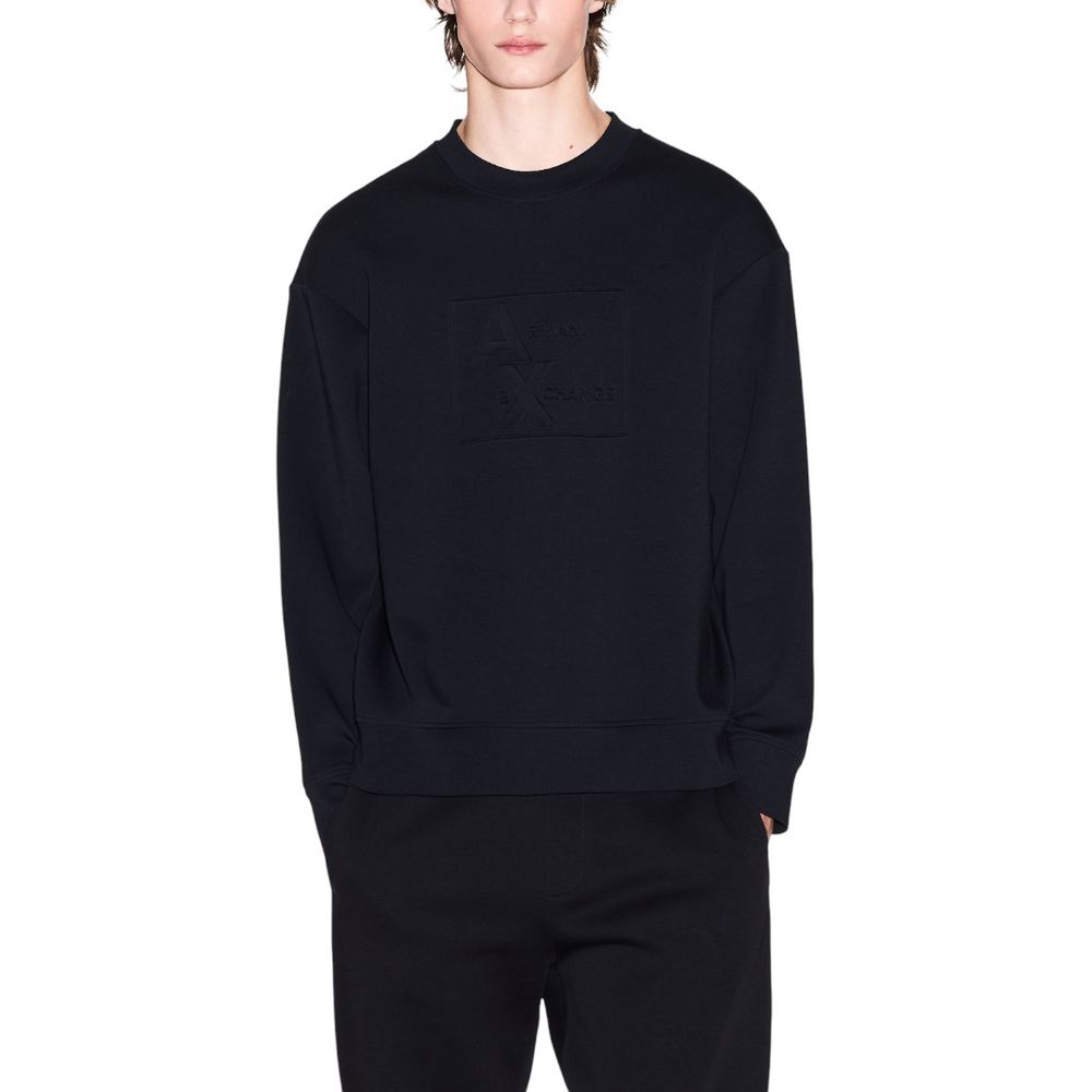 Schwarzes Baumwollsweatshirt