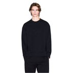 Schwarzes Baumwollsweatshirt