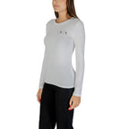 White Cotton Long Sleeve T-Shirt