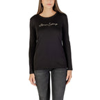Zweifarbiger Langarm-T-Shirt aus Baumwolle