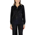 Schwarz-weißer Viskose-Cardigan