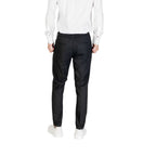 Black Polyester Skinny Pants