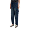 Blue Cotton Boyfriend Jeans
