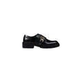Black Artificial Leather Platform Pumps