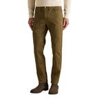 Brown Cotton Skinny Jeans