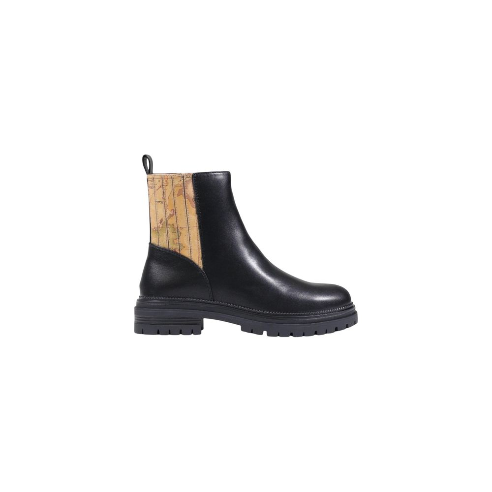 Schwarze Stiefeletten aus Polyethylen
