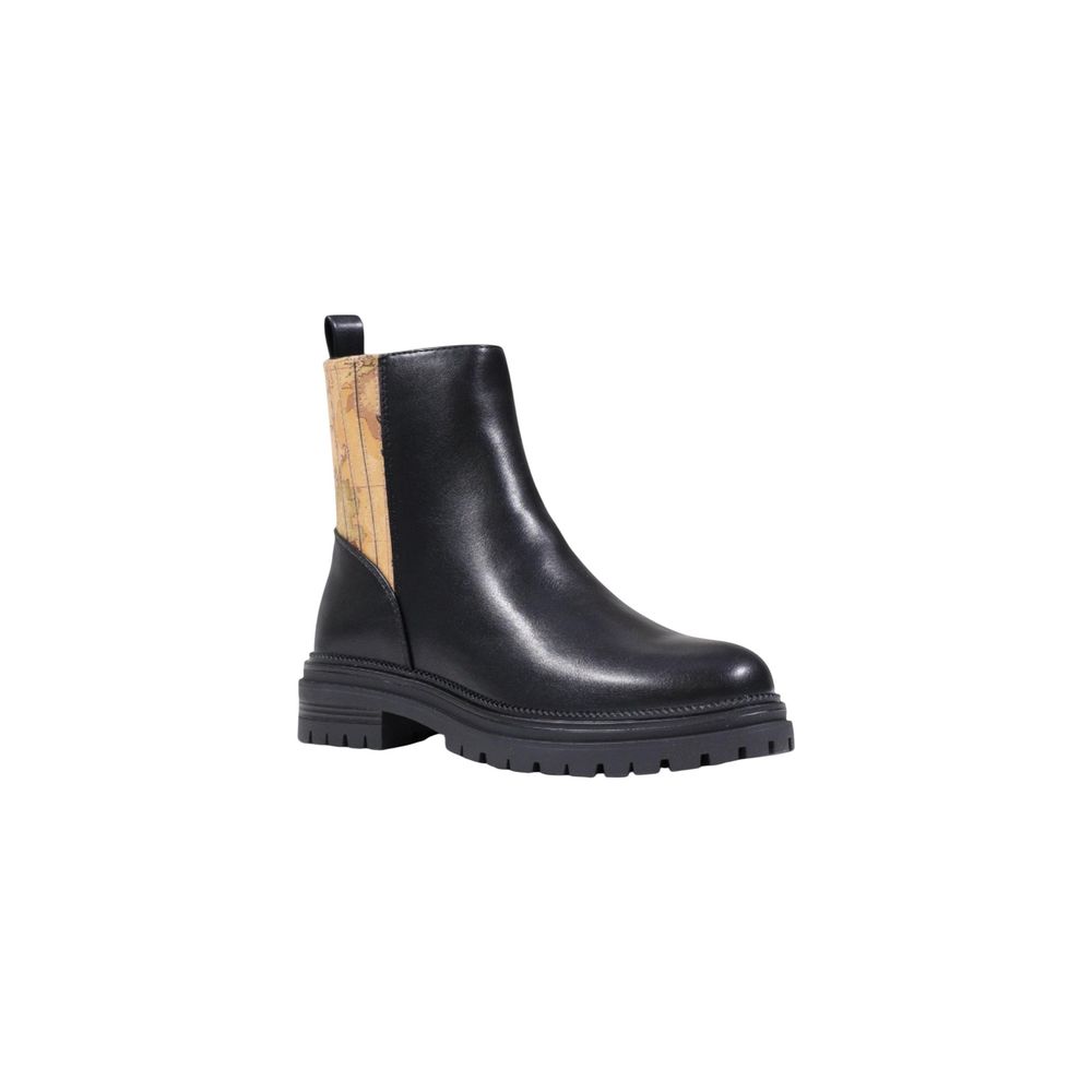 Schwarze Stiefeletten aus Polyethylen