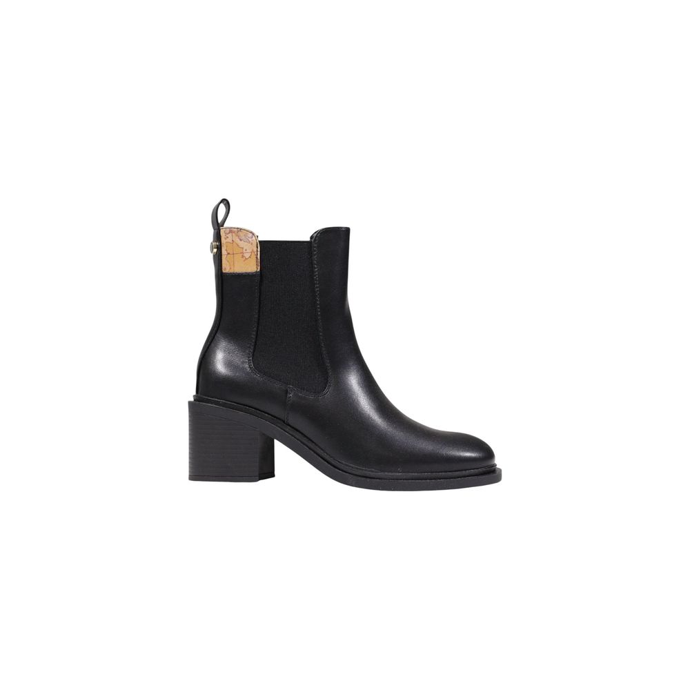 Schwarze Stiefeletten aus Polyethylen