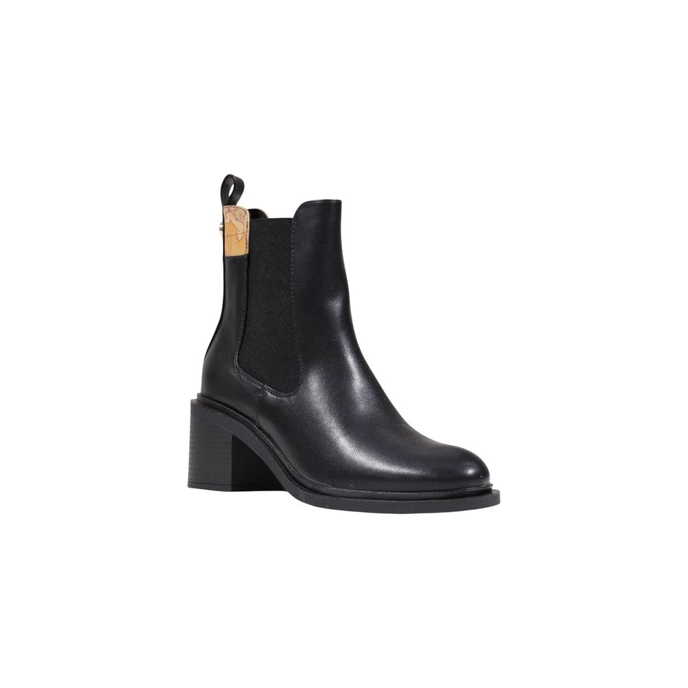 Schwarze Stiefeletten aus Polyethylen