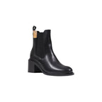 Schwarze Stiefeletten aus Polyethylen