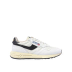 White Leather Low Top Sneakers