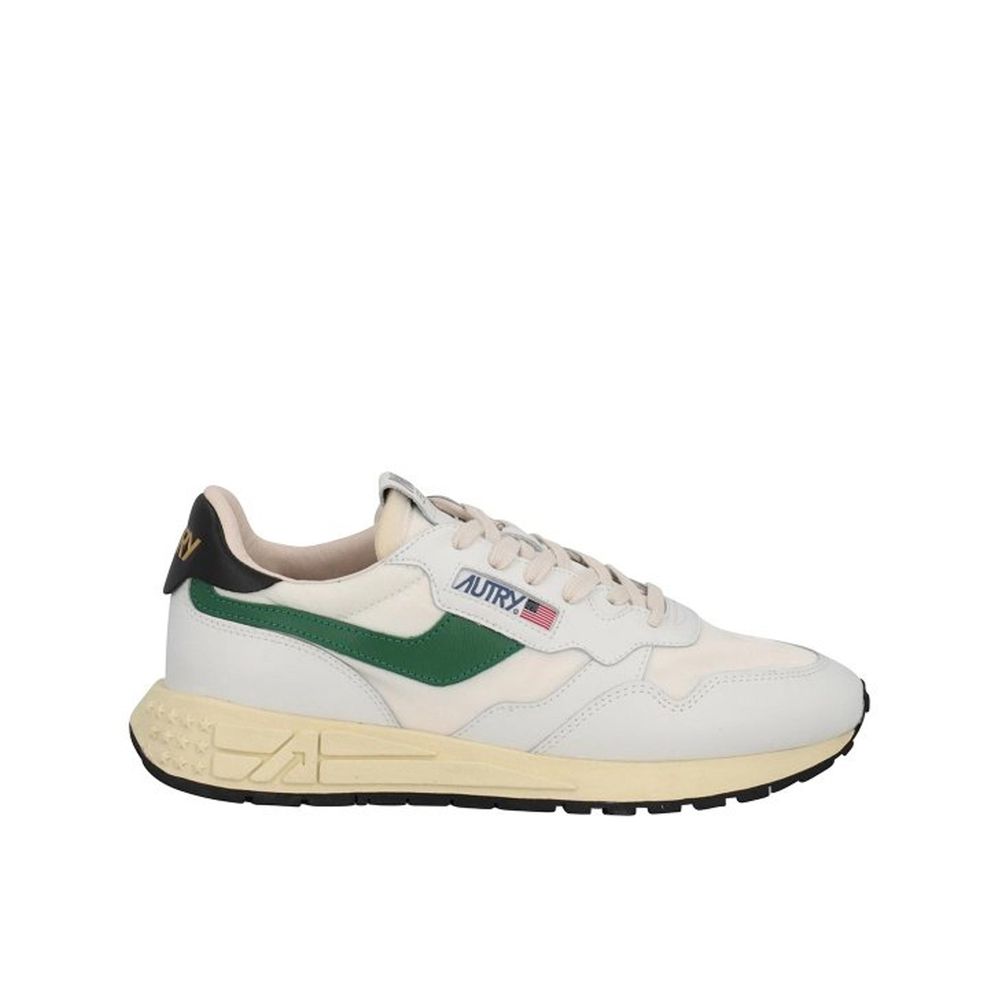 White Leather Athletic Sneakers
