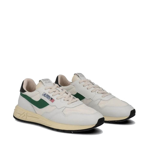 Weiße sportliche Ledersneaker