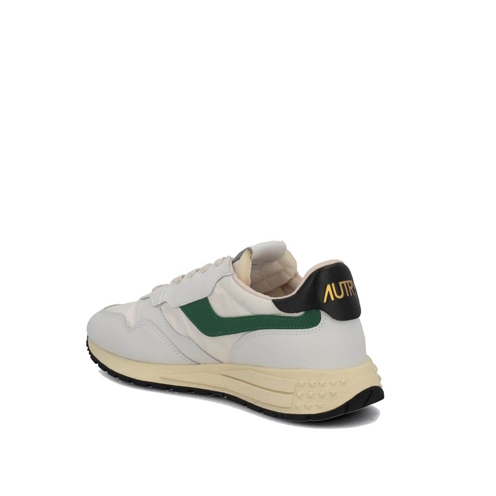 White Leather Athletic Sneakers