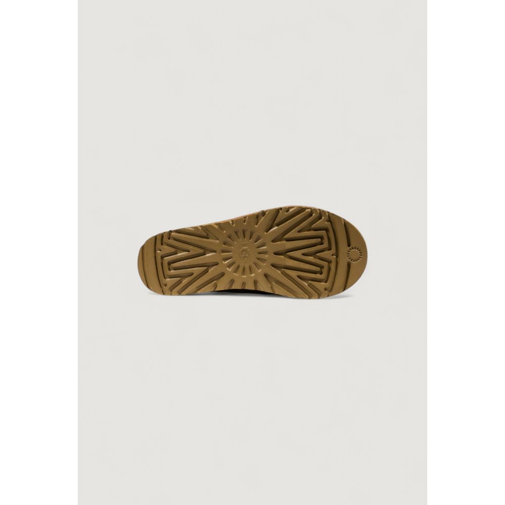 Beige Leder Stiefeletten