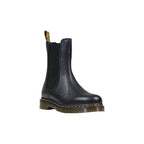 Schwarze Leder Stiefeletten