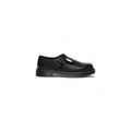 Schwarze Plateaupumps aus Leder