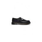 Schwarze Plateaupumps aus Leder