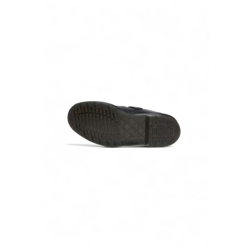 Schwarze Plateaupumps aus Leder