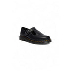 Schwarze Plateaupumps aus Leder