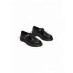 Schwarze Plateaupumps aus Leder