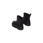 Black Leather Ankle Boots