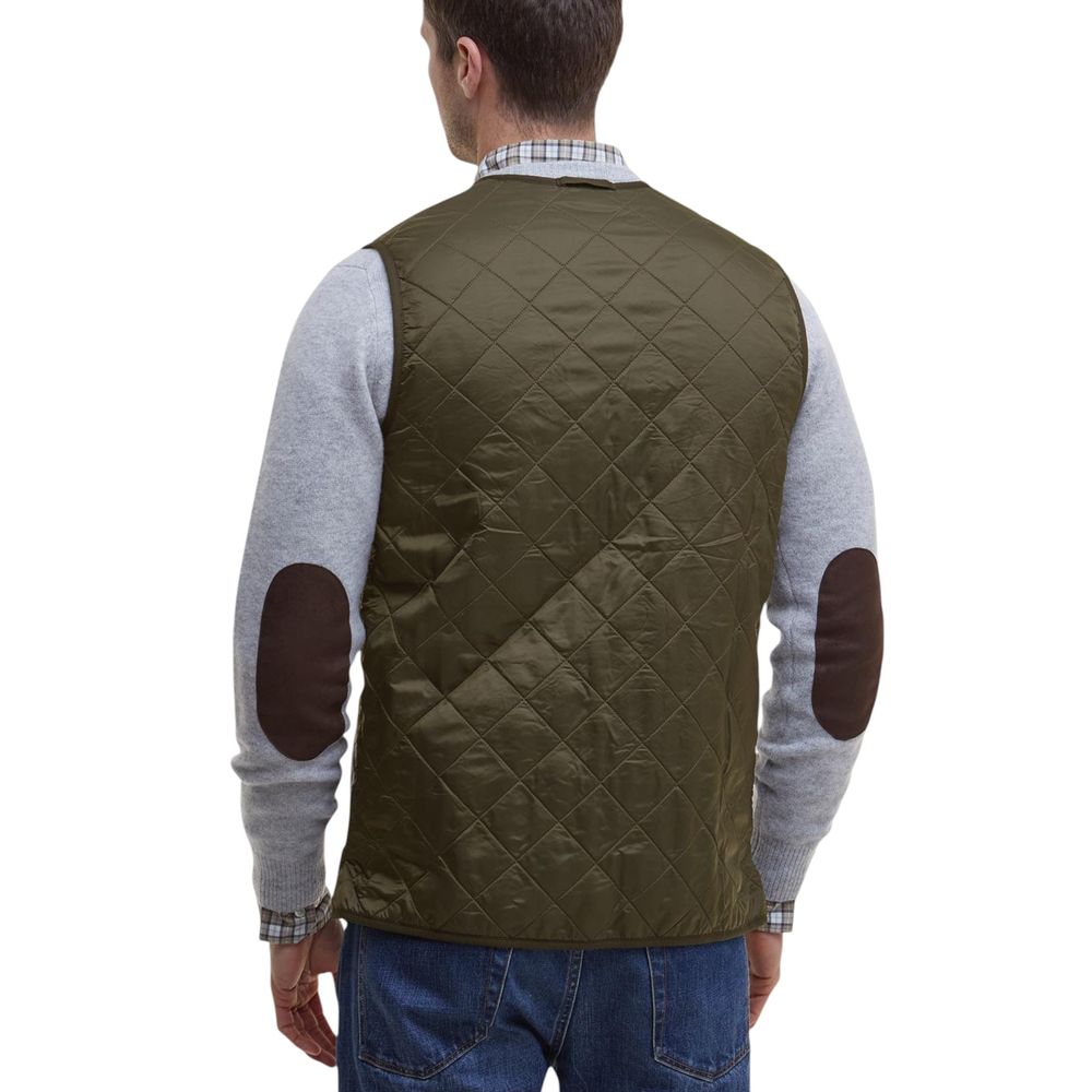 Green Polyamide Sleeveless Jacket