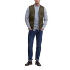 Green Polyamide Sleeveless Jacket