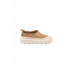 Beige Suede Leather Clogs